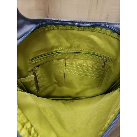 BAGGALLINI Canyon Crossbody Travel Casual Bag, Cornflower Blue, Green Lining - Picture 8 of 13